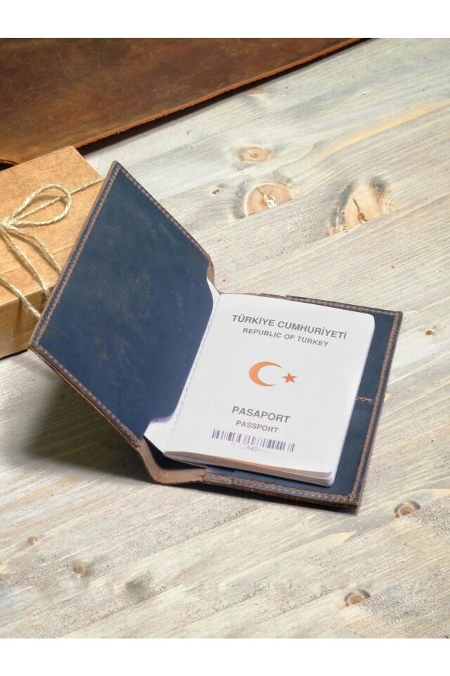 Hakiki Deri Pasaport Kılıfı